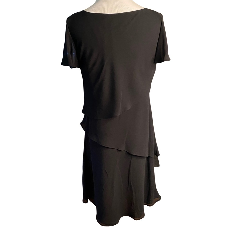 Danny & Nicole Black dress - size 8p - Picture 2 of 8
